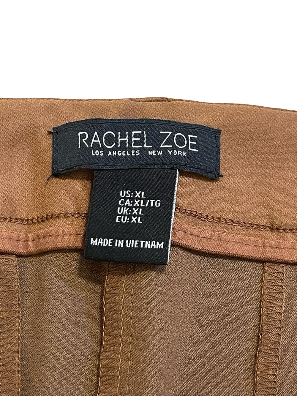 Rachel Zoe Tan High-Rise Slim Leg Dress Pants - Size XL NWT - Picture 2 of 6